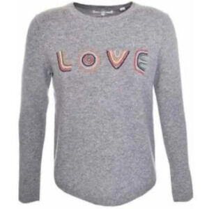 Chinti & Parker Cashmere/Wool Embroidered LOVE‎ Sweater Medium
